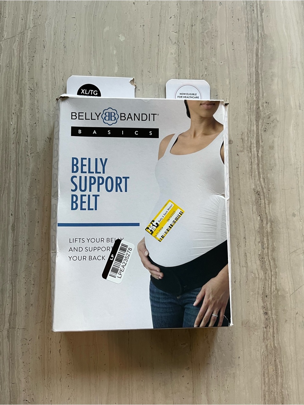 Belly Bandit Basics Belly Support Belt - Black (XL/TG)